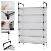 Six-Shelf Stainless Steel Shoe Rack