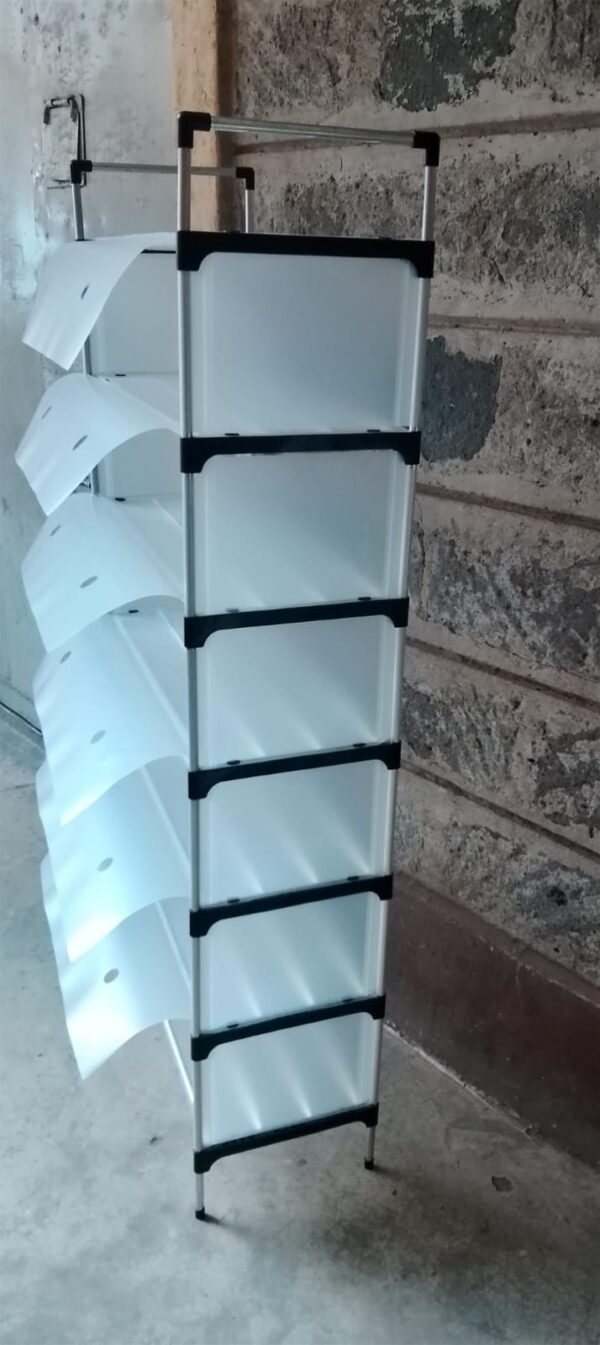 Six-Shelf Stainless Steel Shoe Rack