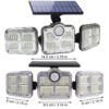 3 Head Solar Sensor Lamps
