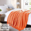 Luxurious Knitted Throw Blanket with Tassels