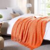 Luxurious Knitted Throw Blanket with Tassels